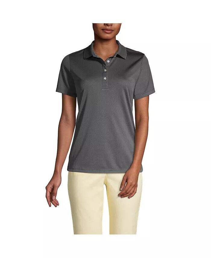 Женская однотонная активная рубашка-поло с короткими рукавами Lands' End, серый
Женская однотонная активная рубашка-поло с короткими рукавами Lands' End, серый