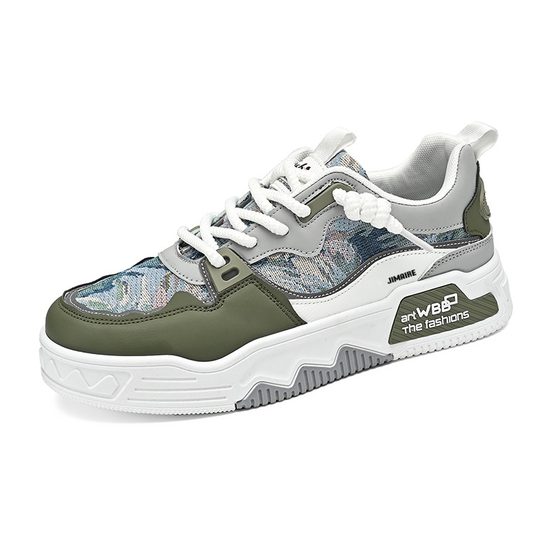 King Jinmai Дышащие низкие повседневные кроссовки мужские бело-зеленые, цвет White Green
King Jinmai Дышащие низкие повседневные кроссовки мужские бело-зеленые, цвет White Green