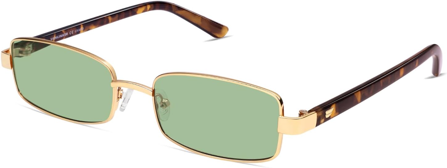 Солнцезащитные очки VANLINKER Retro Rectangle Polarized для женщин и мужчин, маленькие, в стиле 90-х, модные, тонкие, узкие, прямоугольная оправа VL9684, Gold Frame/Green
Солнцезащитные очки VANLINKER Retro Rectangle Polarized для женщин и мужчин, маленькие, в стиле 90-х, модные, тонкие, узкие, прямоугольная оправа VL9684, Gold Frame/Green