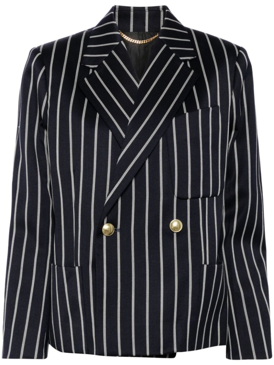 Victoria Beckham укороченный двубортный жакет, синий
Victoria Beckham укороченный двубортный жакет, синий