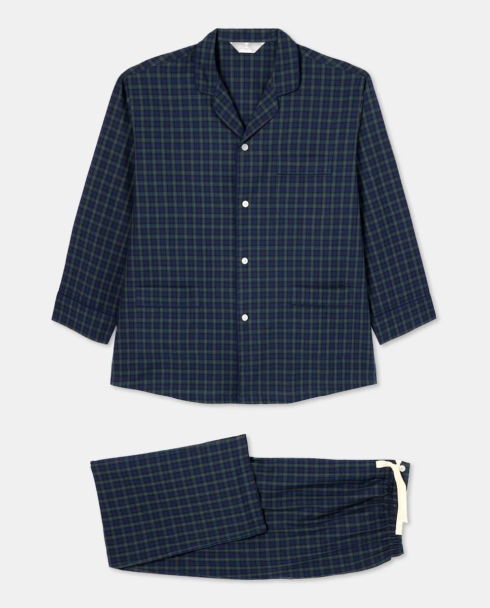 Мужская пижама из поплина в клетку Emidio Tucci, темно-синий
Мужская пижама из поплина в клетку Emidio Tucci, темно-синий