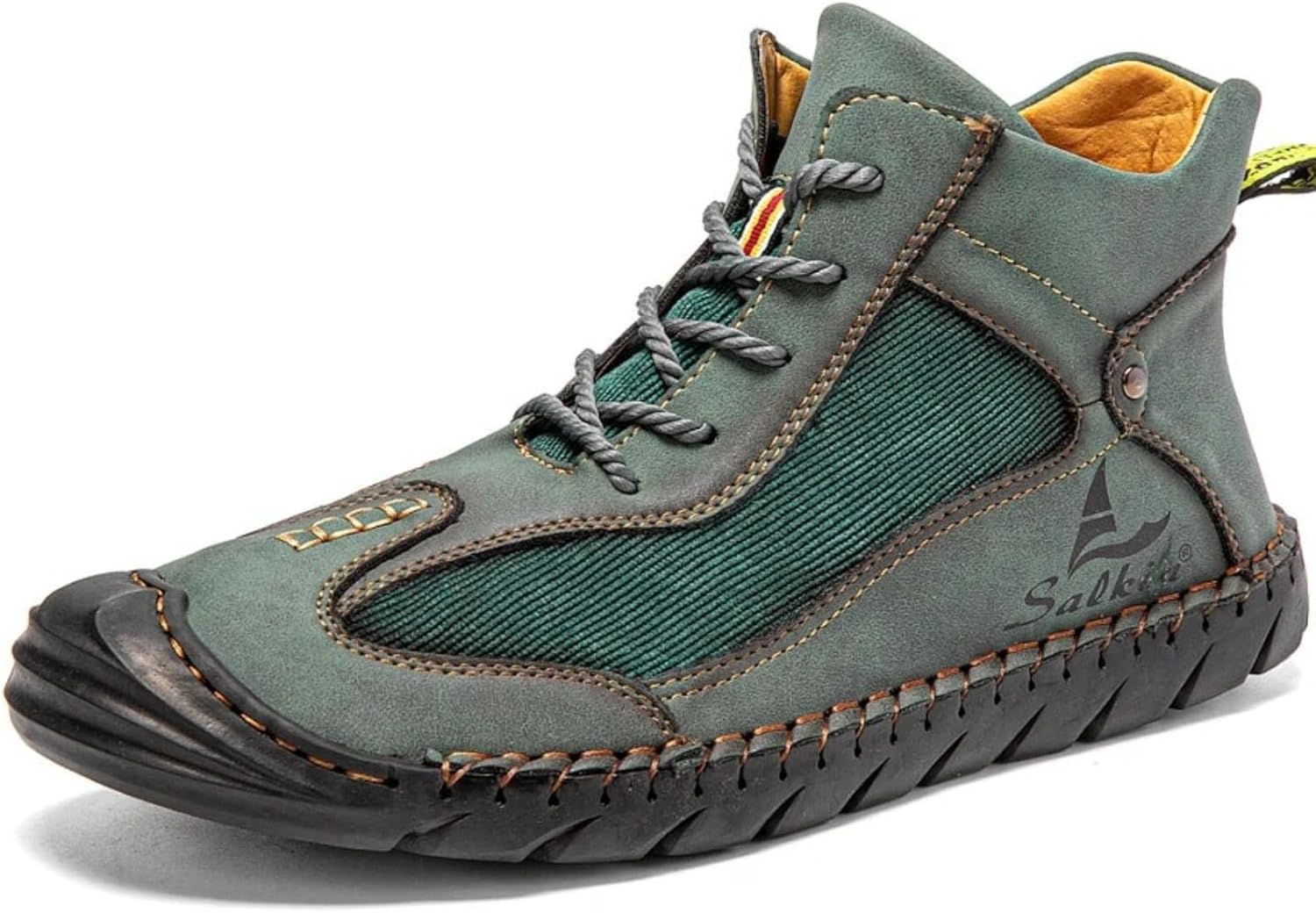 Мужские винтажные вестерн-бутсы Myallfeet ручной работы, чукка, для активного отдыха и повседневной носки, обувь средней посадки для ходьбы и вождения, модные и удобные кожаные лоферы и водительские ботинки, зеленый
Мужские винтажные вестерн-бутсы Myallfeet ручной работы, чукка, для активного отдыха и повседневной носки, обувь средней посадки для ходьбы и вождения, модные и удобные кожаные лоферы и водительские ботинки, зеленый