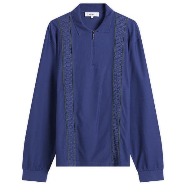 Лакированные поло на молнии с длинным рукавом Palmes, синий
Лакированные поло на молнии с длинным рукавом Palmes, синий