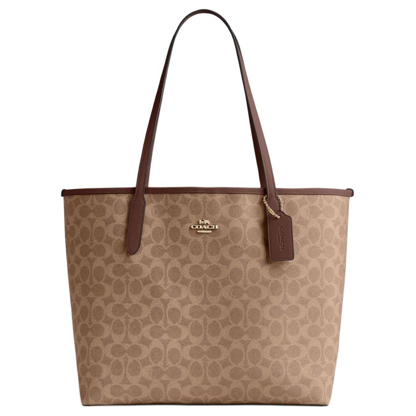 Городская сумка-тоут из ПВХ с кожаными деталями, шоппер, сумка через плечо, дамская сумка Tubas Women's Light Umber & Brown COACH
Городская сумка-тоут из ПВХ с кожаными деталями, шоппер, сумка через плечо, дамская сумка Tubas Women's Light Umber & Brown COACH