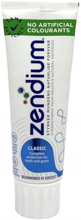 Зубная паста ZENDIUM Classic COMPLETE PROTECTION эффективная защита 75 мл
Зубная паста ZENDIUM Classic COMPLETE PROTECTION эффективная защита 75 мл