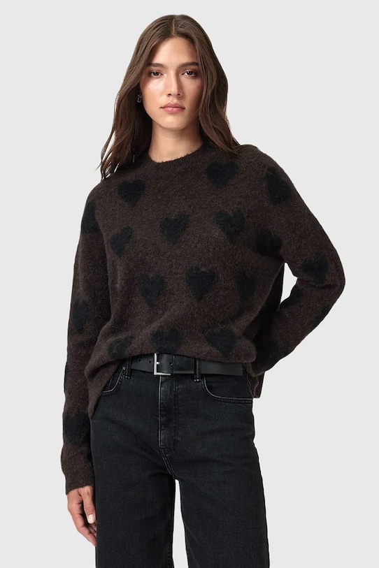 Шерстяной свитер AMORA Allsaints, черный
Шерстяной свитер AMORA Allsaints, черный