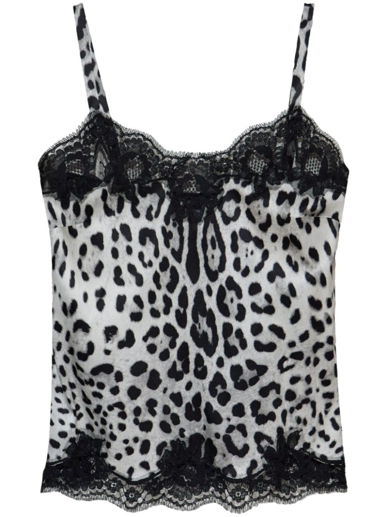 Топ на бретелях с леопардовым принтом Dolce & Gabbana, черный
Топ на бретелях с леопардовым принтом Dolce & Gabbana, черный