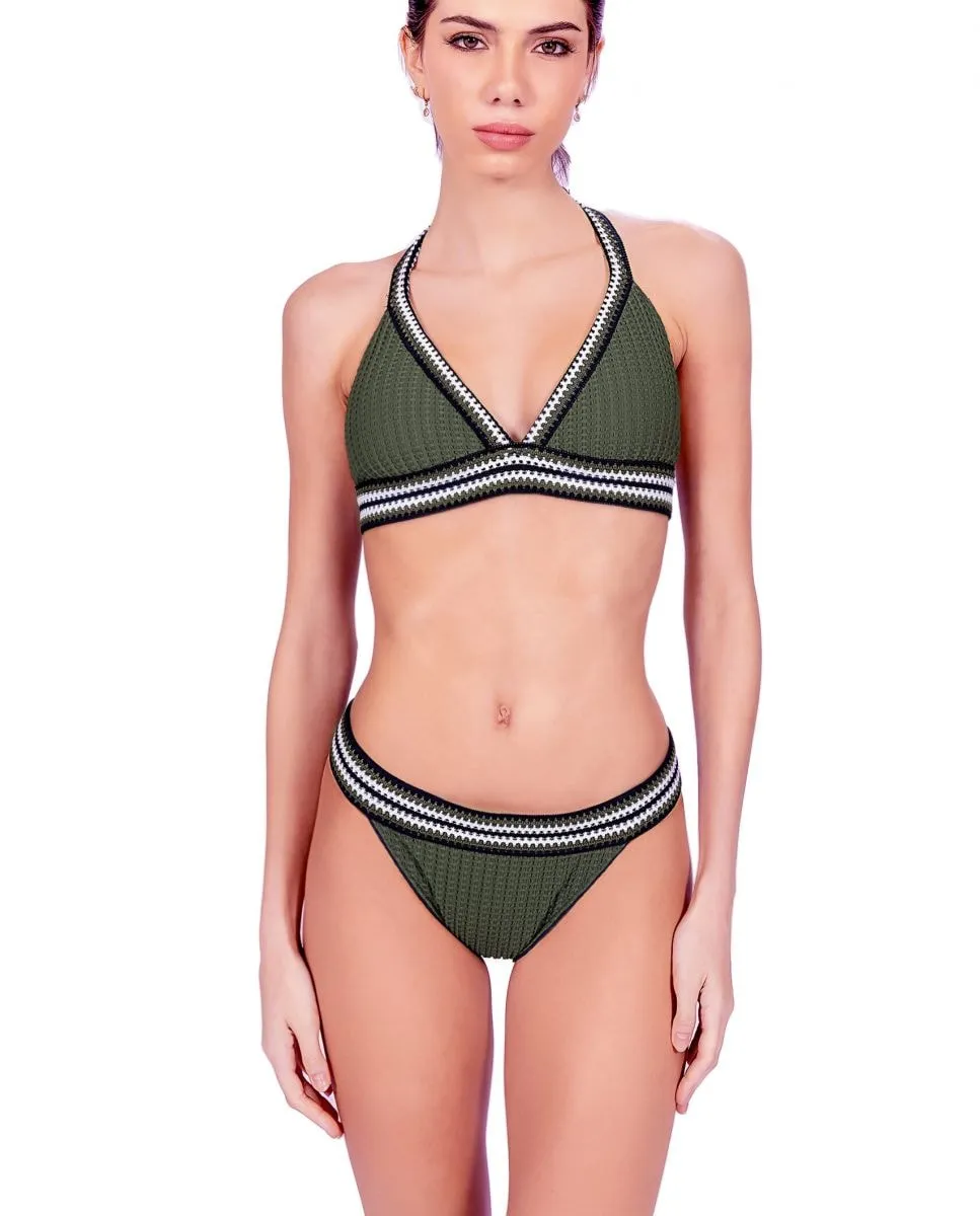 Полное бикини с бюстгальтером на шее и плавками-бразилиана Despi, зеленый
Полное бикини с бюстгальтером на шее и плавками-бразилиана Despi, зеленый