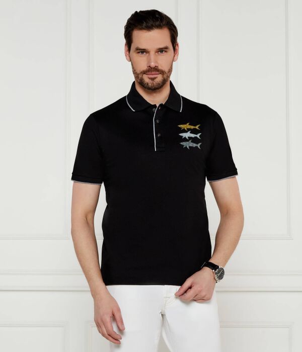 Рубашка поло Regular fit Paul&Shark, черный 
Рубашка поло Regular fit Paul&Shark, черный