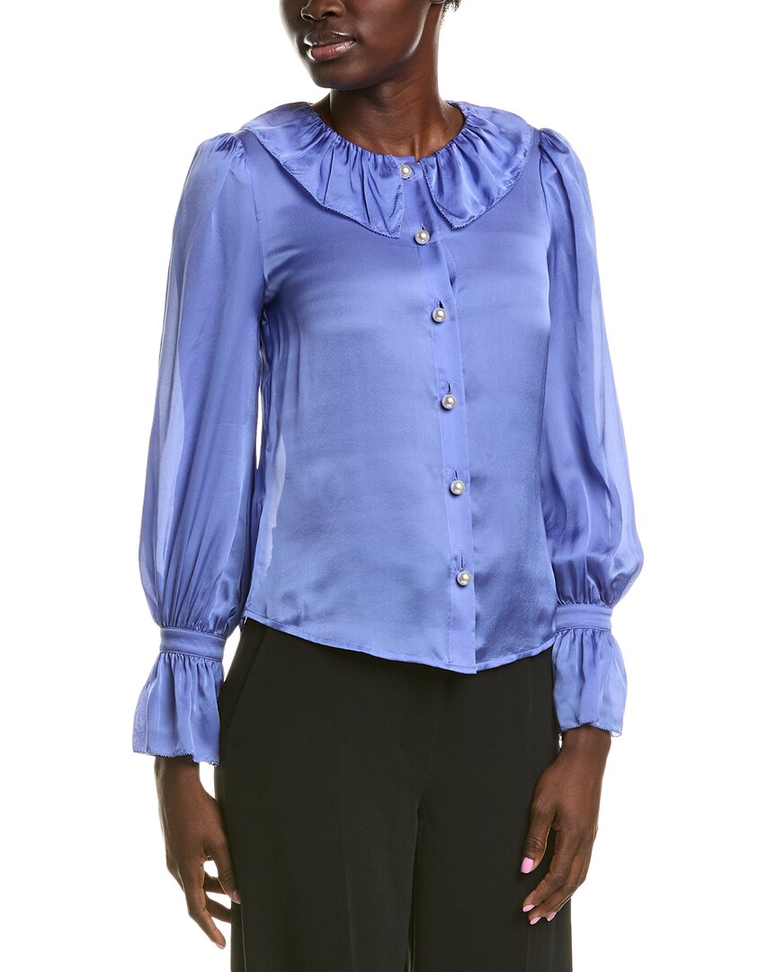 LK Bennett Farrow Блуза из шелка, синий
LK Bennett Farrow Блуза из шелка, синий