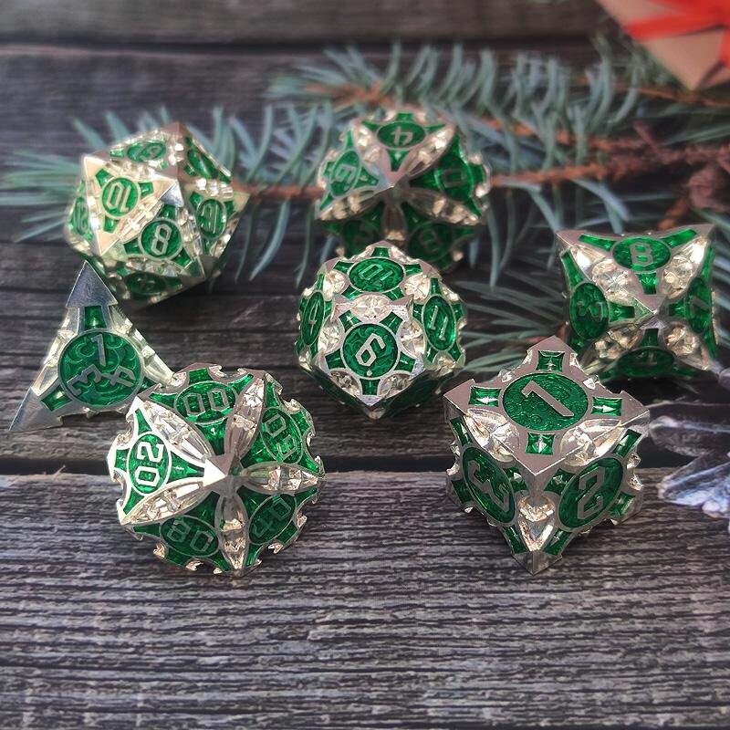 RPG Dice Council of Elves RGFK Набор из 7 металлических кубиков
RPG Dice Council of Elves RGFK Набор из 7 металлических кубиков
