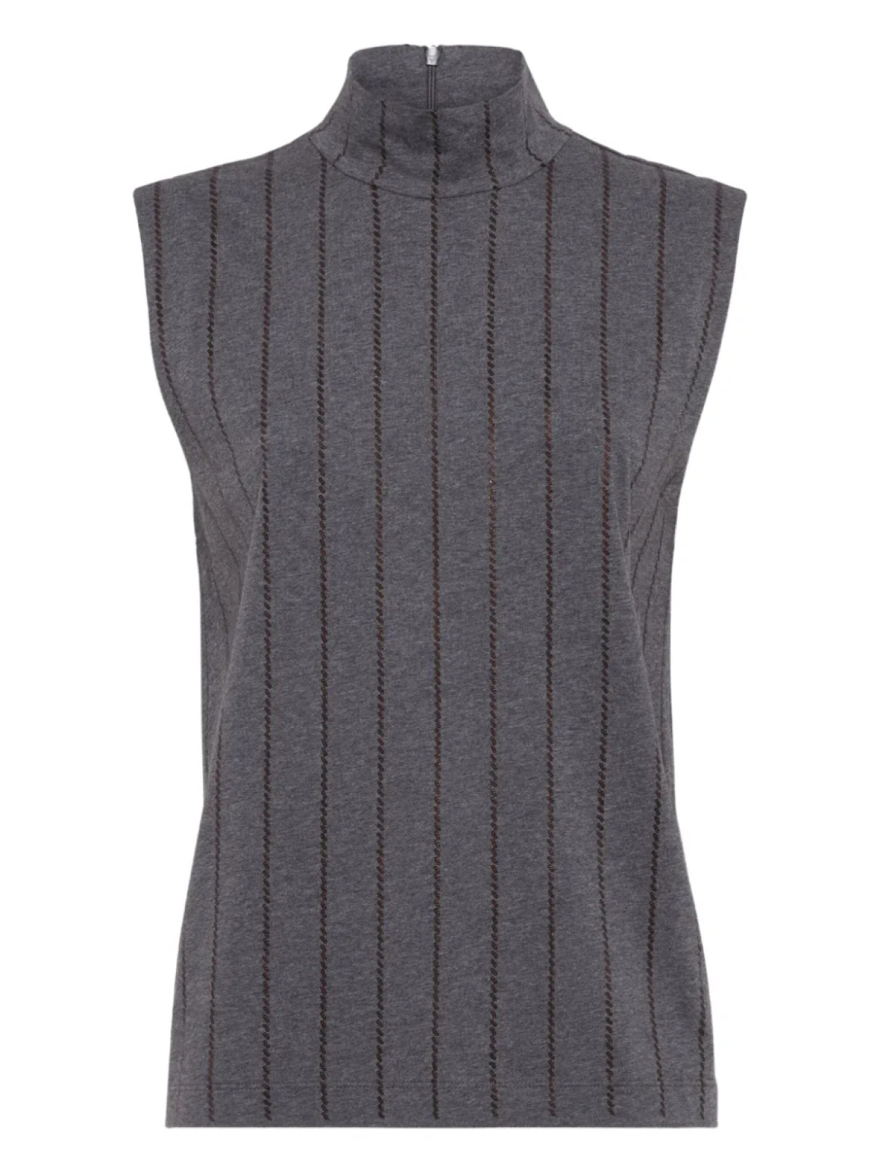 Brunello Cucinelli топ с пайетками, серый 
Brunello Cucinelli топ с пайетками, серый