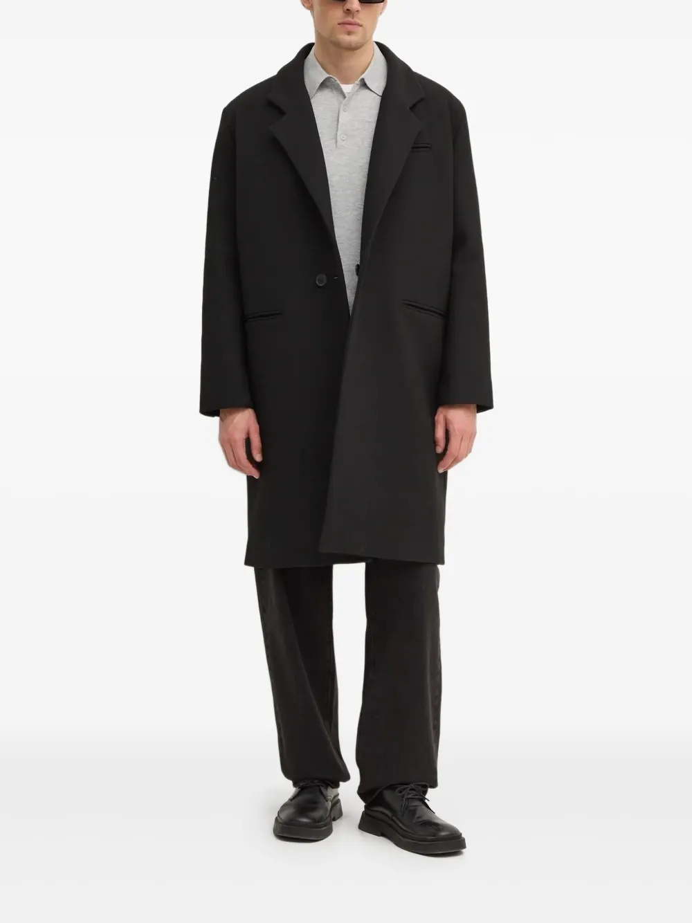 Однобортное пальто с карманами Won Hundred, черный
Однобортное пальто с карманами Won Hundred, черный