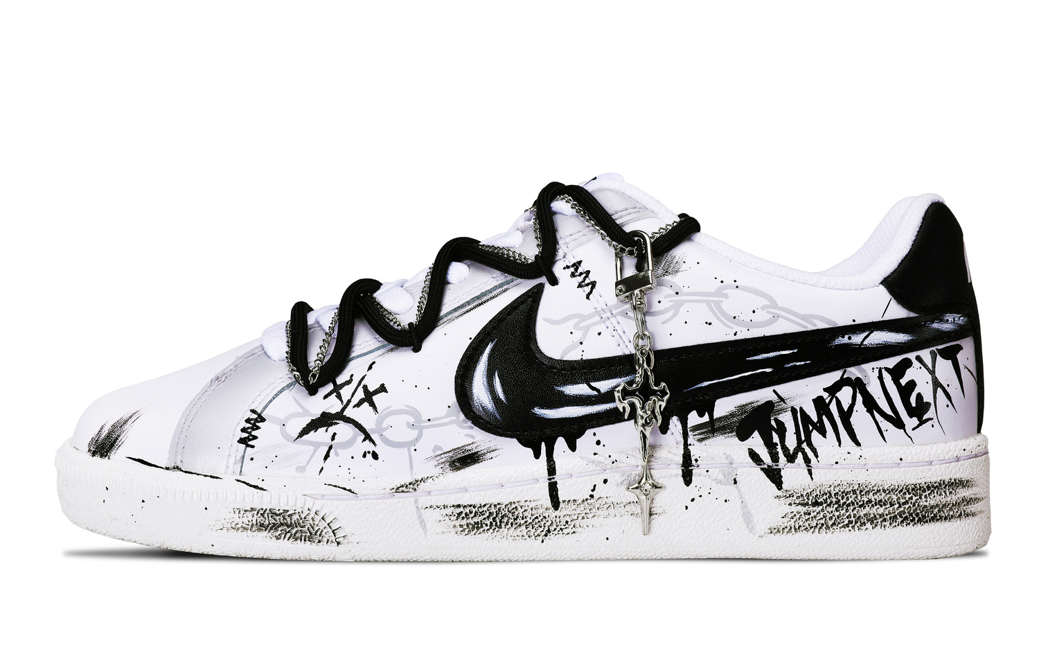 Nike Кроссовки для скейтбординга Court Royale Low top мужские черно-белые
Nike Кроссовки для скейтбординга Court Royale Low top мужские черно-белые