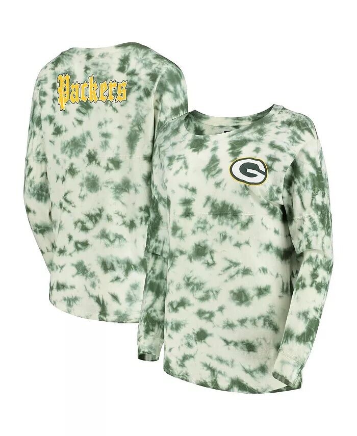 Женская зеленая футболка с длинным рукавом Green Bay Packers тай-дай New Era
Женская зеленая футболка с длинным рукавом Green Bay Packers тай-дай New Era