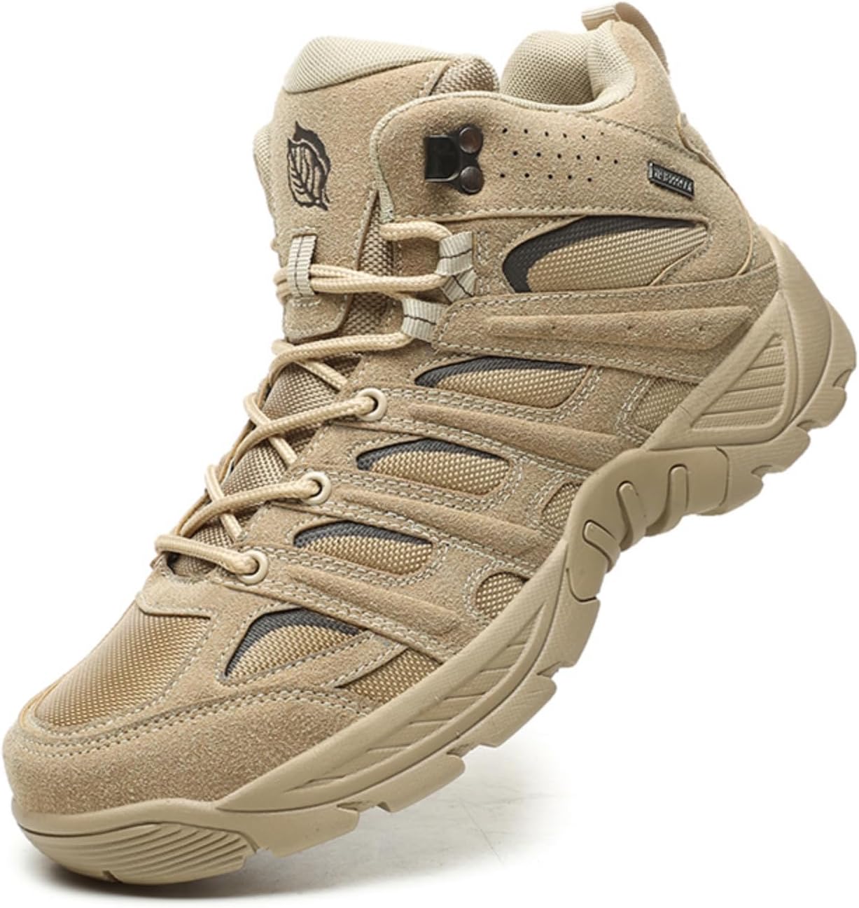 Мужские легкие дышащие походные ботинки высокой посадки, выполненные в военном стиле, из замши, сетки и кожи, с комфортной ходьбой, прочной подошвой и усиленными швами для походов, кемпинга, треккинга и городской прогулки Yrzhgdl, Sand
Мужские легкие дышащие походные ботинки высокой посадки, выполненные в военном стиле, из замши, сетки и кожи, с комфортной ходьбой, прочной подошвой и усиленными швами для походов, кемпинга, треккинга и городской прогулки Yrzhgdl, Sand