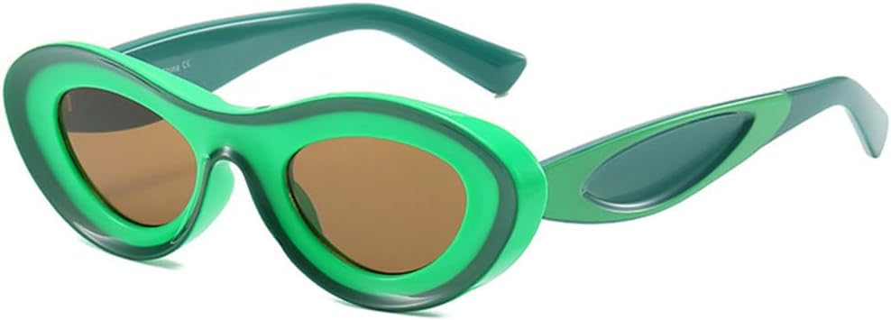 Модные персонализированные овальные солнцезащитные очки с цветовыми блоками для женщин, для активного отдыха на природе, с защитой от УФ-излучения UV400, для мужчин и для пляжа TYUVIVO, Green Tea
Модные персонализированные овальные солнцезащитные очки с цветовыми блоками для женщин, для активного отдыха на природе, с защитой от УФ-излучения UV400, для мужчин и для пляжа TYUVIVO, Green Tea