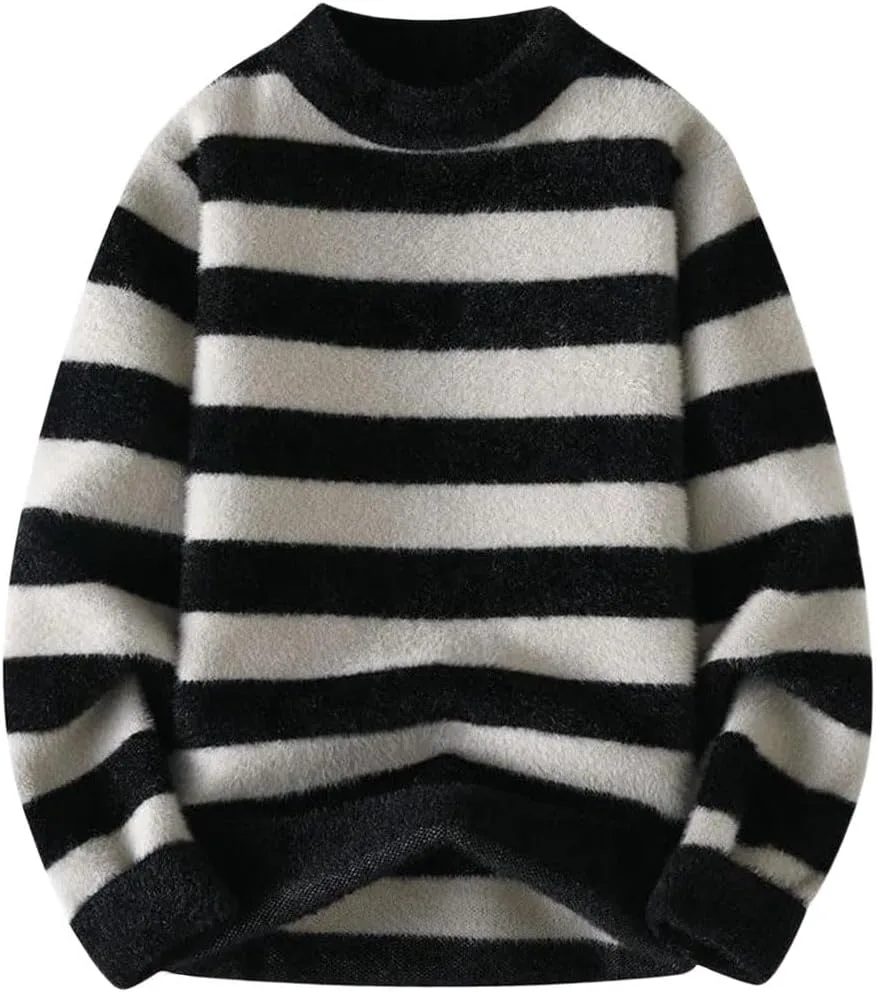 Мужской свитер с принтом из толстой шерсти
Мужской свитер с принтом из толстой шерсти