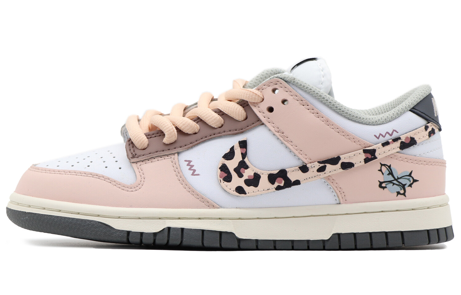 Кроссовки Nike Dunk Skateboarding Shoes Women's Low-top Pink-white-brown, коричневый
Кроссовки Nike Dunk Skateboarding Shoes Women's Low-top Pink-white-brown, коричневый