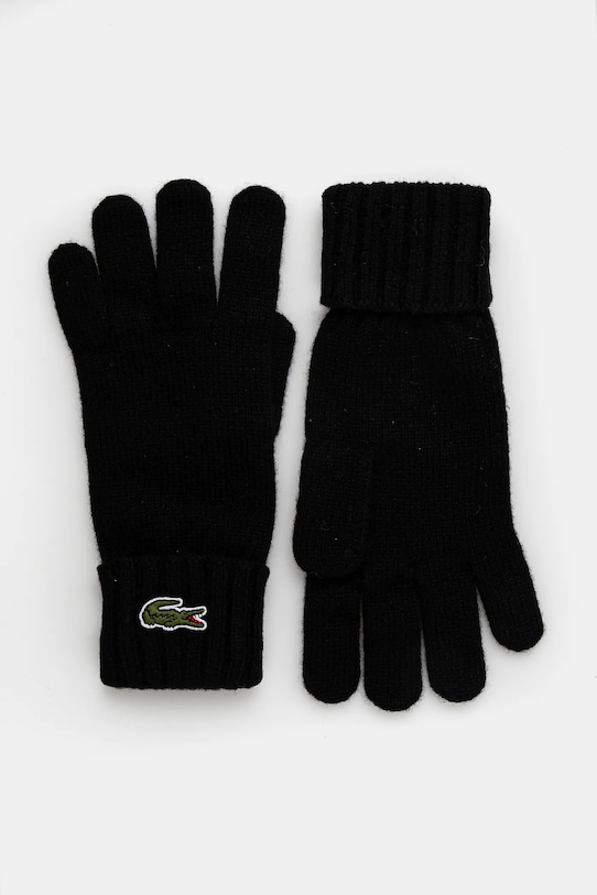 Шерстяные перчатки Lacoste, черный
Шерстяные перчатки Lacoste, черный