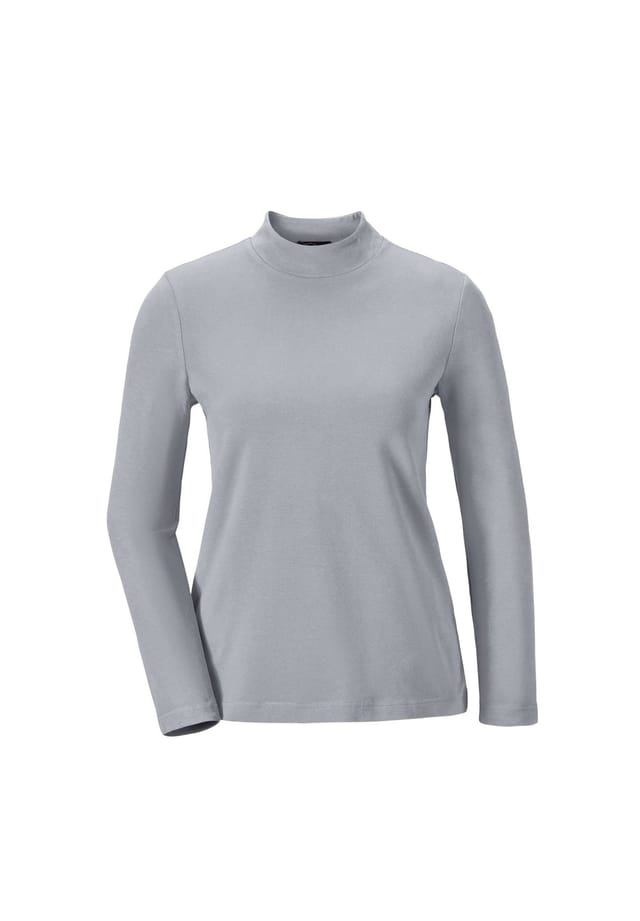 Короткий размер: рубашка с воротником-стойкой и длинными рукавами. Goldner, серый
Короткий размер: рубашка с воротником-стойкой и длинными рукавами. Goldner, серый