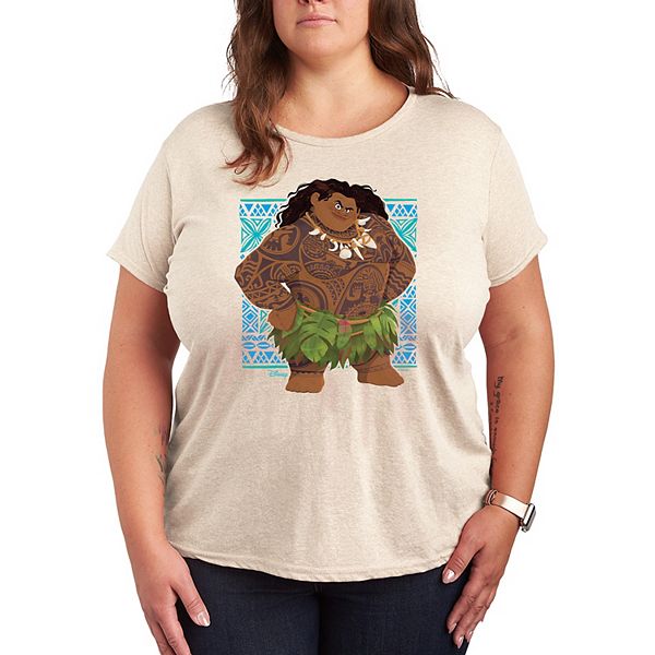 Футболка S Moana 2 Maui Plus Size с портретным племенным принтом Disney
Футболка S Moana 2 Maui Plus Size с портретным племенным принтом Disney