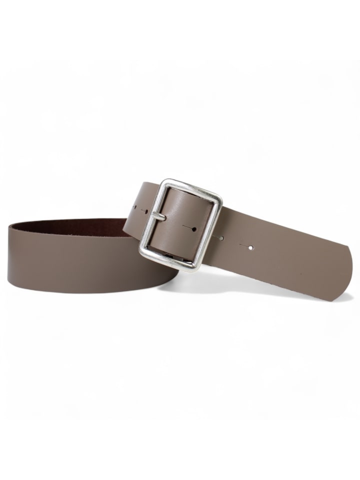 Женский прямоугольный кожаный ремень серо-коричневого цвета FRONHOFER
Женский прямоугольный кожаный ремень серо-коричневого цвета FRONHOFER
