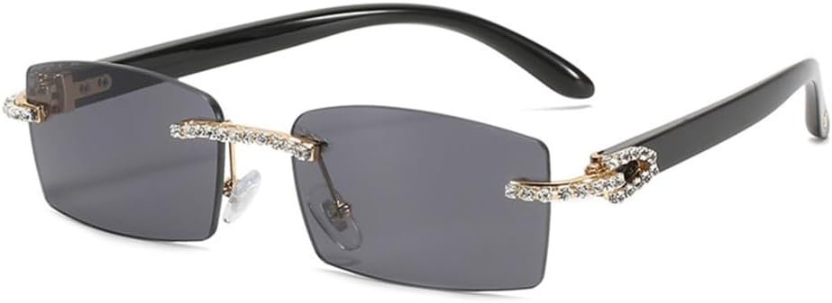 Женские солнцезащитные очки без оправы с бриллиантами, винтажные прямоугольные солнцезащитные очки, женские солнцезащитные очки со стразами, градиентные цвета MTZJH, C1 Black-black
Женские солнцезащитные очки без оправы с бриллиантами, винтажные прямоугольные солнцезащитные очки, женские солнцезащитные очки со стразами, градиентные цвета MTZJH, C1 Black-black