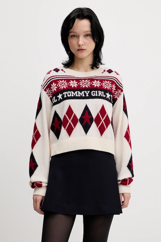 Шерстяной свитер Tommy Jeans, бежевый
Шерстяной свитер Tommy Jeans, бежевый