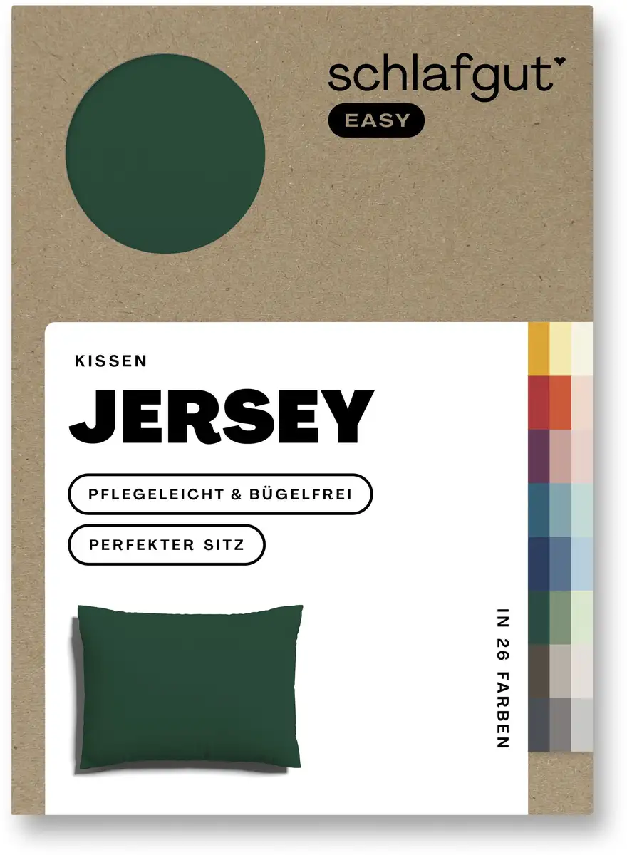 Наволочка Schlafgut "EASY Jersey", (1 шт.), наволочка на молнии, мягкая и впитывающая, наволочка 80х80 см, цвет Green Deep
Наволочка Schlafgut "EASY Jersey", (1 шт.), наволочка на молнии, мягкая и впитывающая, наволочка 80х80 см, цвет Green Deep