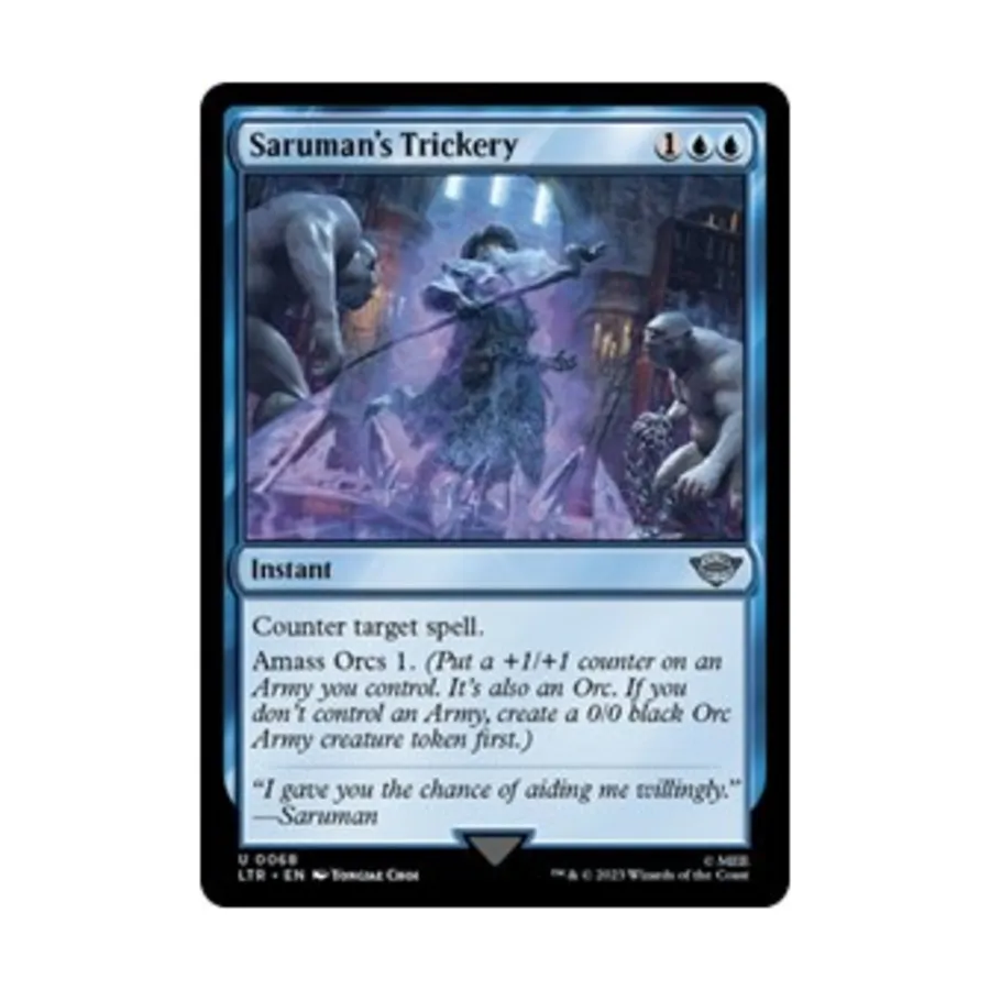 CCG Обман Сарумана (U), MTG - Universes Beyond: Lord of the Rings 
CCG Обман Сарумана (U), MTG - Universes Beyond: Lord of the Rings