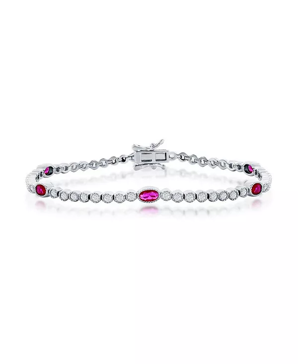 Браслет из стерлингового серебра с круглыми и овальными бусинами и фианитами (зеленый, синий или красный) Simona, ruby
Браслет из стерлингового серебра с круглыми и овальными бусинами и фианитами (зеленый, синий или красный) Simona, ruby