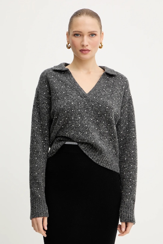 Свитер из смесовой шерсти Pinko, серый
Свитер из смесовой шерсти Pinko, серый