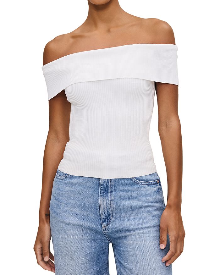 Топ с ребристым узором Instasculpt на бретелях DL1961, белый
Топ с ребристым узором Instasculpt на бретелях DL1961, белый