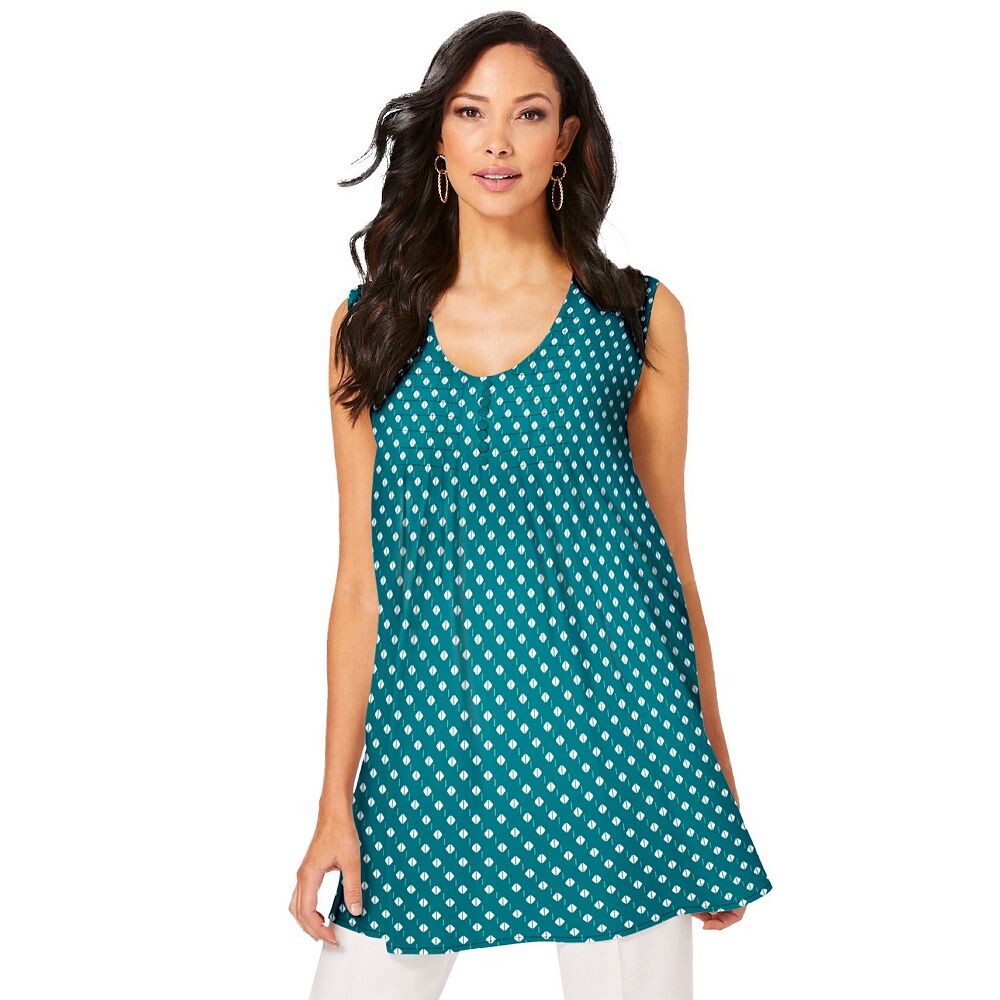 Женская плиссированная майка больших размеров Roaman Roaman's, цвет Tropical Teal Diamond
Женская плиссированная майка больших размеров Roaman Roaman's, цвет Tropical Teal Diamond