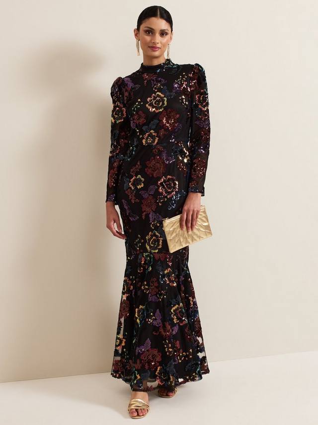 Макси-платье с пайетками lelo Phase Eight, черный/разноцветный
Макси-платье с пайетками lelo Phase Eight, черный/разноцветный