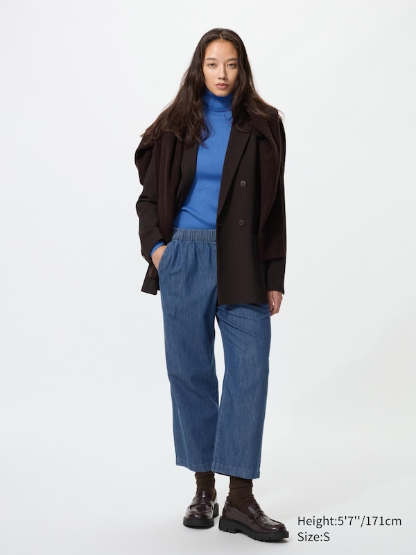 Хлопковые брюки свободного кроя до щиколотки (под деним) Uniqlo, 67 blue
Хлопковые брюки свободного кроя до щиколотки (под деним) Uniqlo, 67 blue