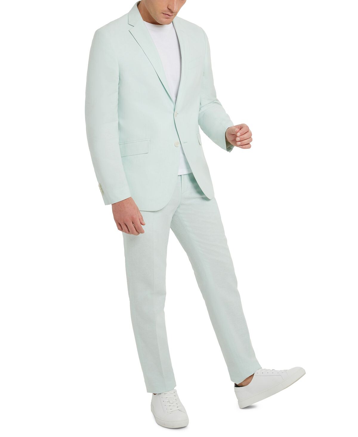 Мужской однотонный костюм из эластичного льна приталенного кроя Kenneth Cole Reaction
Мужской однотонный костюм из эластичного льна приталенного кроя Kenneth Cole Reaction