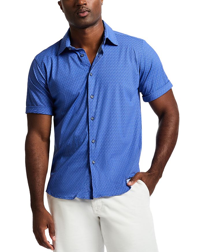 Пидмонт Рубашка с коротким рукавом принтованная Robert Graham, синий
Пидмонт Рубашка с коротким рукавом принтованная Robert Graham, синий