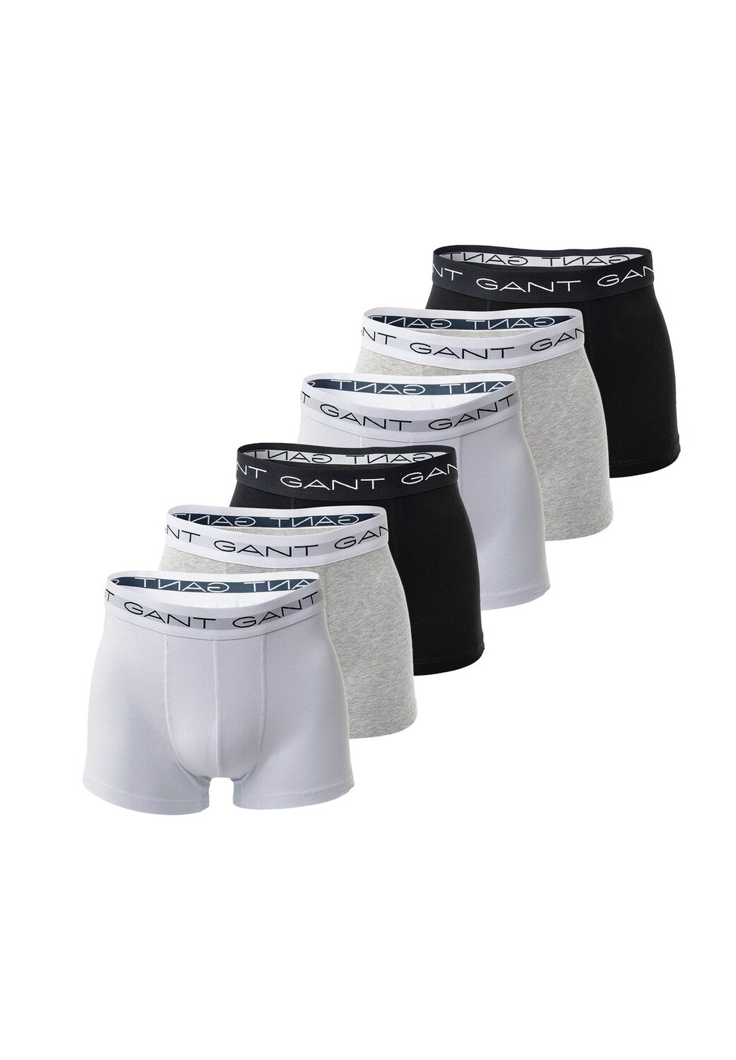 Мужские боксеры, 6 шт. - плавки, хлопок стрейч, логотип, однотонные GANT, серый
Мужские боксеры, 6 шт. - плавки, хлопок стрейч, логотип, однотонные GANT, серый