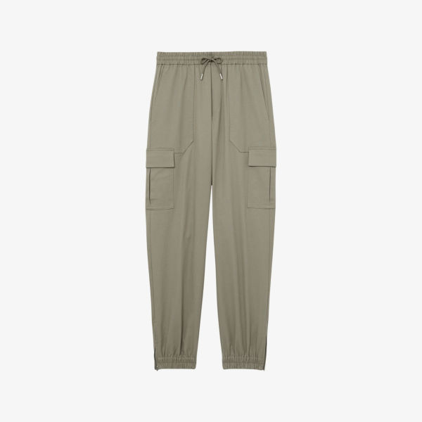 Брюки Relaxed-Fit с зауженными штанинами и эластичной тканью, модель cargo Reiss, хаки
Брюки Relaxed-Fit с зауженными штанинами и эластичной тканью, модель cargo Reiss, хаки