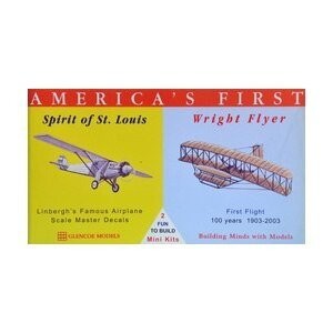 Пластиковая модель - Первые самолеты Америки - Spirit of St Louis / Wright Flyer - Glencoe Models (2 шт.)
Пластиковая модель - Первые самолеты Америки - Spirit of St Louis / Wright Flyer - Glencoe Models (2 шт.)