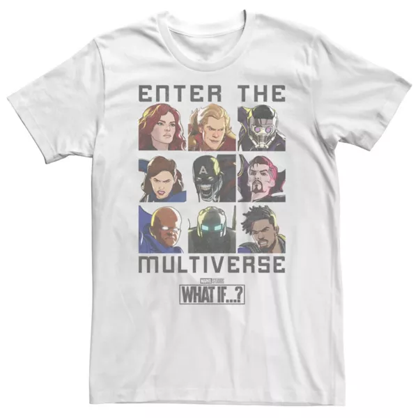 Футболка с принтом "Что если войти в мультивселенную" для больших размеров Marvel, белый
Футболка с принтом "Что если войти в мультивселенную" для больших размеров Marvel, белый