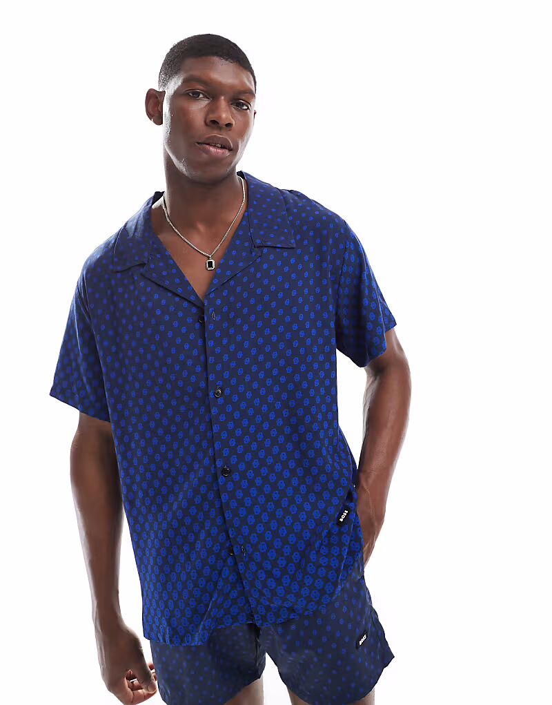 Рубашка Boss Coord с короткими рукавами и принтом синего цвета Boss Orange
Рубашка Boss Coord с короткими рукавами и принтом синего цвета Boss Orange