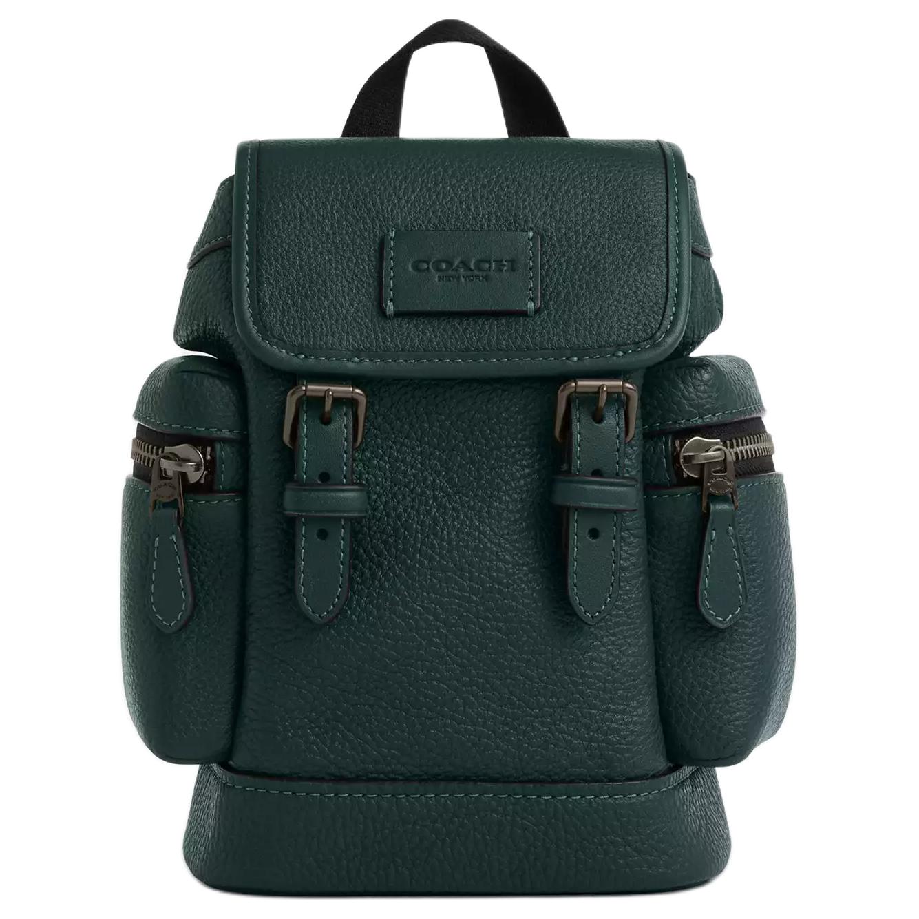 COACH Мини-сумка-кошелек на ремне из телячьей кожи мужская темно-синяя зеленая
COACH Мини-сумка-кошелек на ремне из телячьей кожи мужская темно-синяя зеленая