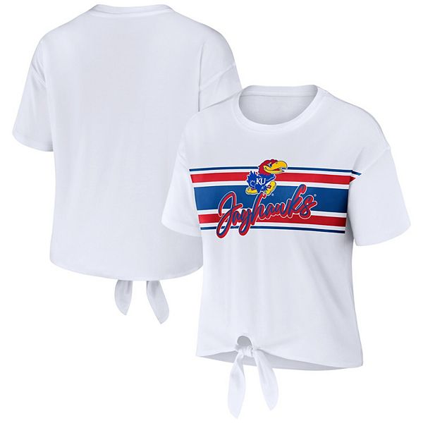Женская белая футболка кроп Kansas Jayhawks с полосками спереди и узлом Wear By Erin Andrews, Белый, Женская белая футболка кроп Kansas Jayhawks с полосками спереди и узлом Wear By Erin Andrews
Женская белая футболка кроп Kansas Jayhawks с полосками спереди и узлом Wear By Erin Andrews, Белый, Женская белая футболка кроп Kansas Jayhawks с полосками спереди и узлом Wear By Erin Andrews