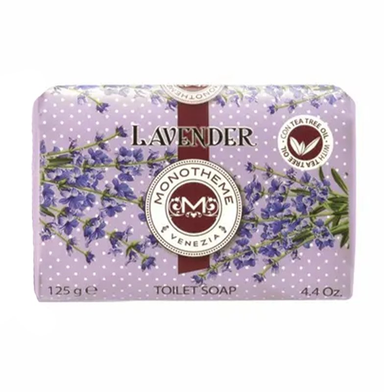 Мыло с ароматом лаванды Monotheme 125 г
Мыло с ароматом лаванды Monotheme 125 г