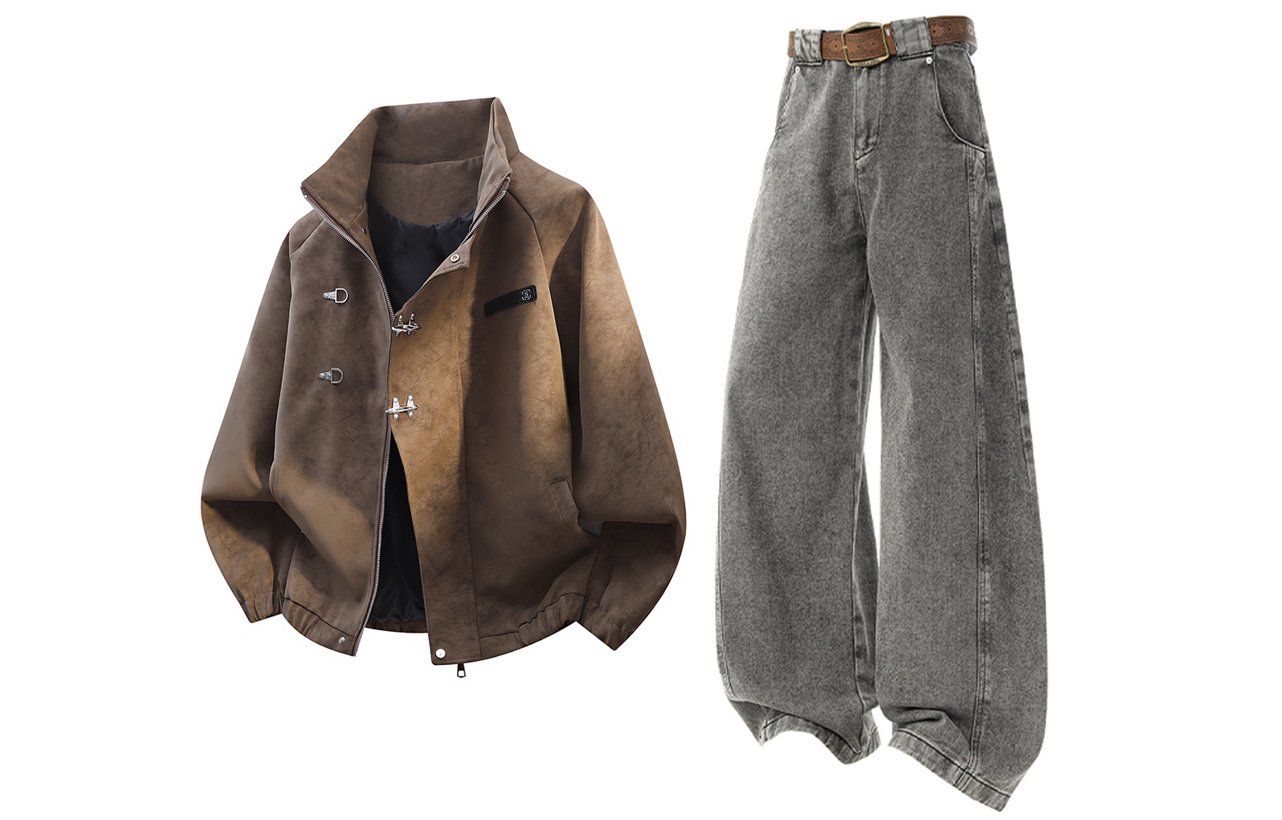 Повседневная спортивная одежда Unisex с лацканом Lapel Moderate X1617, coffee top+серый pants
Повседневная спортивная одежда Unisex с лацканом Lapel Moderate X1617, coffee top+серый pants