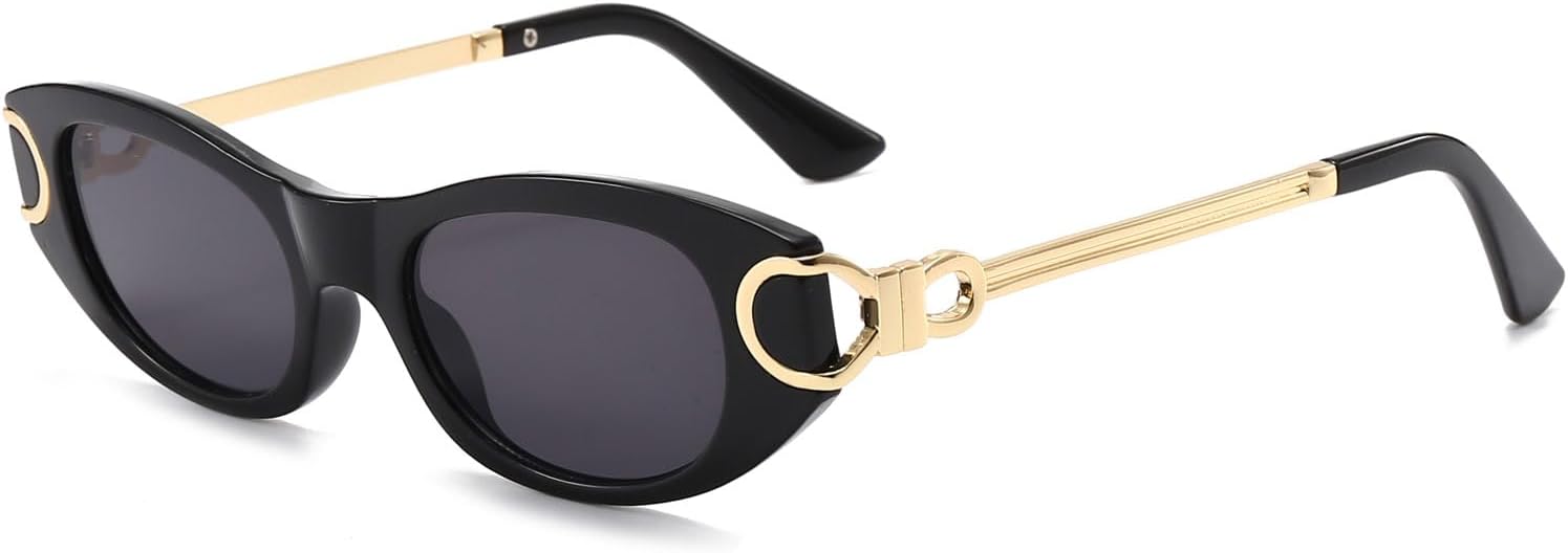 Солнцезащитные очки LJCZKA в стиле ретро, овальные, для женщин, 90-е годы, маленькие, «кошачий глаз», классическая роскошная металлическая оправа, винтажные очки «кошачий глаз», Blackblack
Солнцезащитные очки LJCZKA в стиле ретро, овальные, для женщин, 90-е годы, маленькие, «кошачий глаз», классическая роскошная металлическая оправа, винтажные очки «кошачий глаз», Blackblack