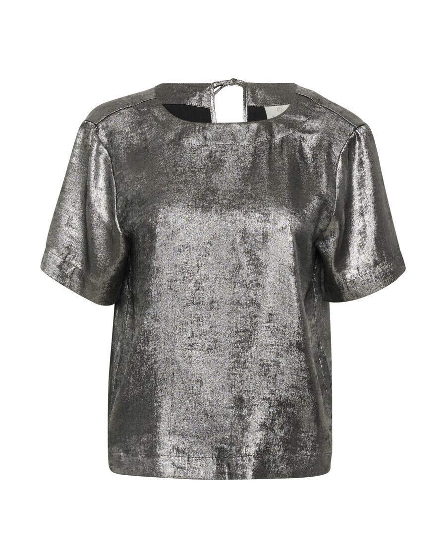 Блузка с коротким рукавом Kaffe Blouse Lorina, серебряный 
Блузка с коротким рукавом Kaffe Blouse Lorina, серебряный
